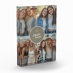 Bloc Photo Moderne Élégant Best Friends Design Besties Chic