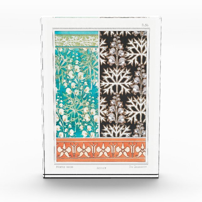 Bloc Photo Monkshood wolfsbane plante art nouveau verneuil (Devant)