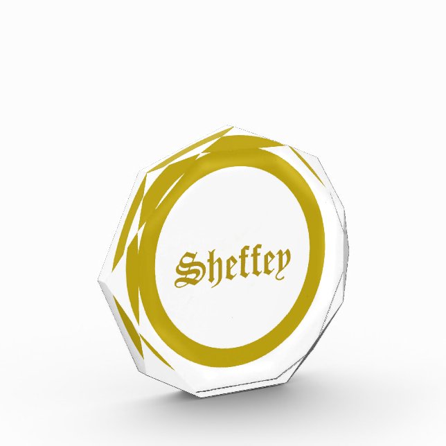 Bloc photo Monogramme Or (Gauche)