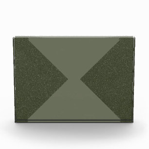 Bloc photo Moss Green Inverted X Acrylique