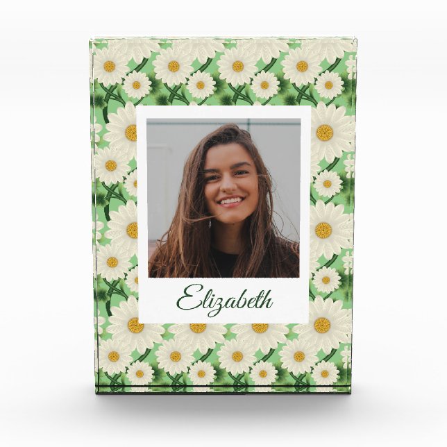 Bloc Photo Motif floral personnalisé (Devant)