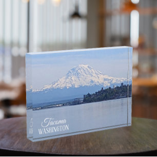 Bloc Photo Mount Rainier et Puget Sound, Tacoma, Washington