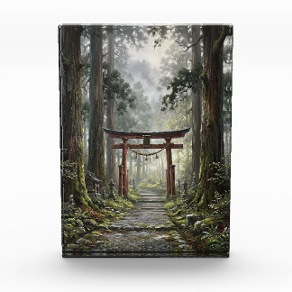 Bloc Photo Mystical forest and torii gate that symbolizes it