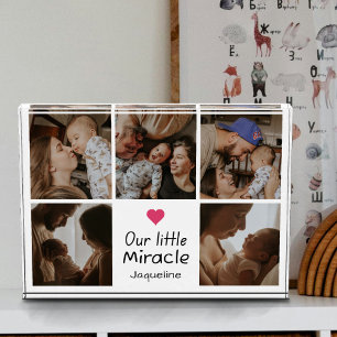 Bloc Photo Notre petit miracle Nouveaux parents Collage de ph