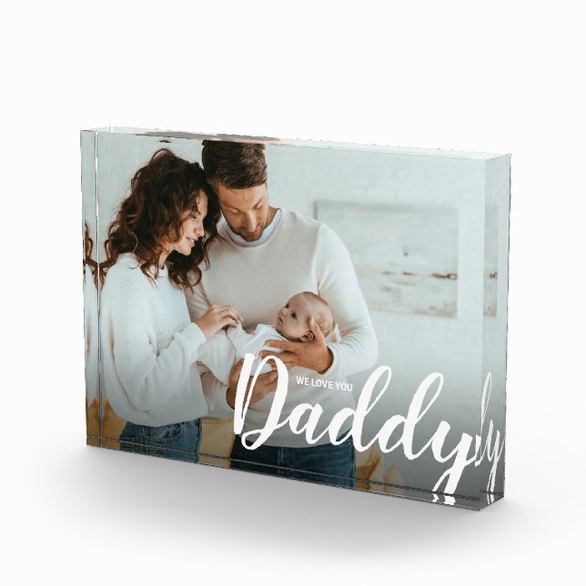 Bloc Photo Nous t'aimons Papa Photo personnalisée (Droite)