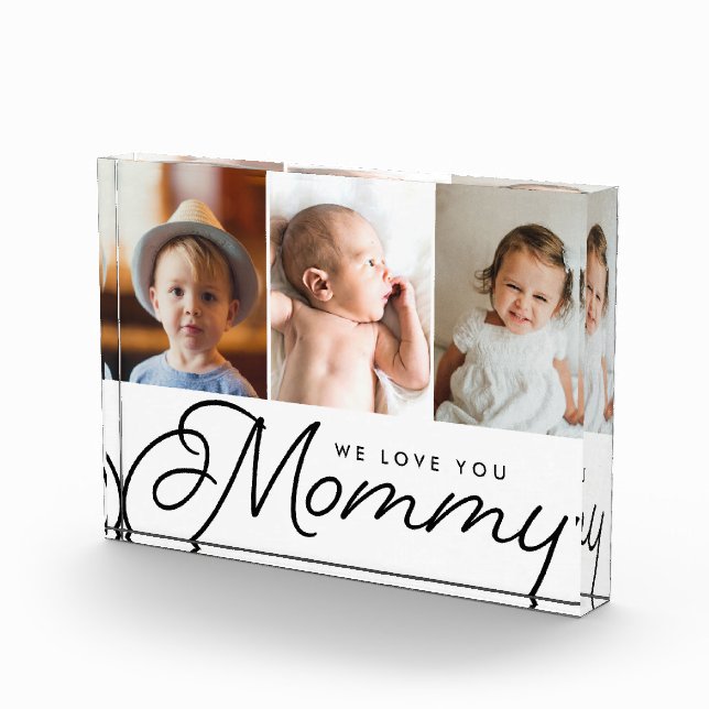 Bloc Photo Nous vous aimons maman trois photos pour enfants (Droite)