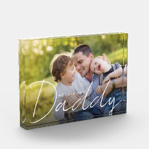 Bloc Photo Nous vous aimons Papa Moderne Type Photo personnal