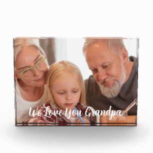 Bloc Photo On Love You Grand-père Photo Block