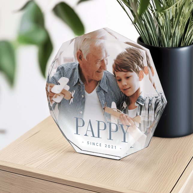 Bloc Photo Pappy Grandpa Année Créée (Créateur téléchargé)