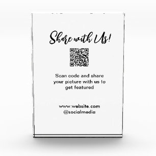 Bloc Photo Partagez votre image numérisation QR code ajouter