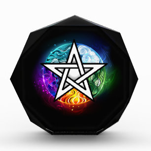 Bloc Photo pentagramme du Wiccan
