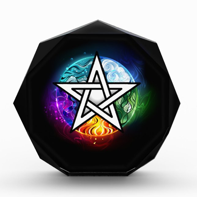 Bloc Photo pentagramme du Wiccan (Devant)