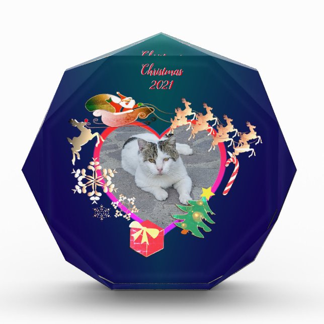 Bloc Photo Père Noël Reindeer Photo Heart Frame (Devant)