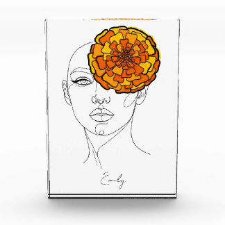 Bloc Photo Personalized October Birth Flower Portrait