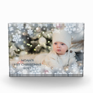 Bloc Photo Personnaliser Nom et photo Premier Noël du bébé 8