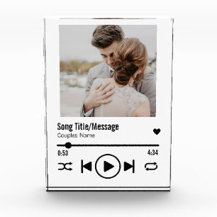 Bloc Photo Personnalized Newlywed Photo Song Playlist