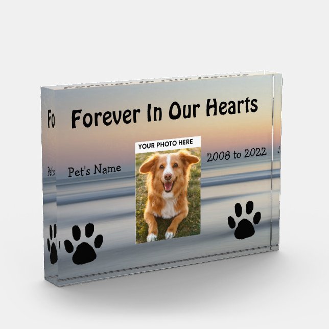 Bloc photo Pet Memorial Keepsaké (Gauche)