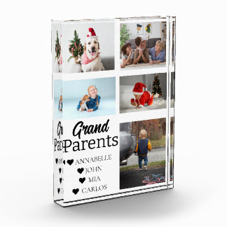 Bloc Photo Petits-parents Petits-enfants 5 Photo Collage