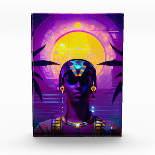 Bloc Photo Pharaon Synthwave