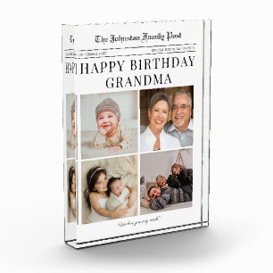 Bloc Photo Photo Block Anniversaire Collage photo pour grand-