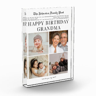 Bloc Photo Photo Block Anniversaire Collage photo pour grand-