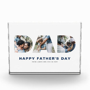 Bloc Photo Photo DAD Cutout Happy Fête des pères Photo Block