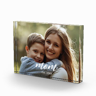 Bloc Photo Photo de script moderne établi par maman personnal