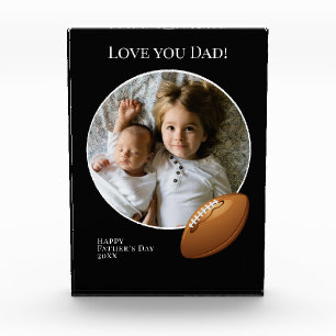 Bloc Photo Photo fête des pères avec football