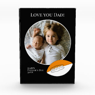 Bloc Photo Photo fête des pères avec football