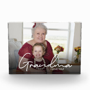 Bloc Photo Photo horizontale personnalisée Grand-mère Je t'ai