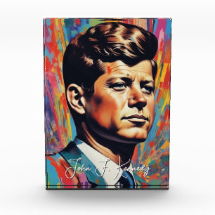 Bloc Photo Pop Art Jack JFK John F. Kennedy