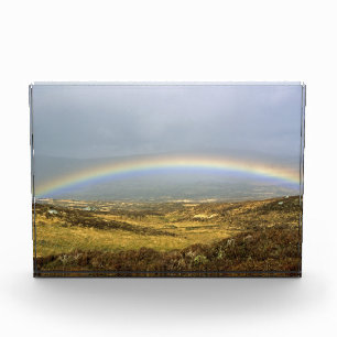 Bloc Photo Poster de carte postale Rainbow Rannoch Moor Scotl
