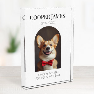 Bloc Photo Pour toujours dans mon coeur Pet Loss Memorial Kee