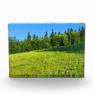 Bloc Photo Prairie verte des Carpates – Impression de montagn