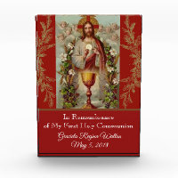 Première Communion Sainte Jésus Hôte Chalice Keeps