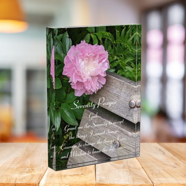 Bloc Photo Prière Sérénité Pink Peony Fleuve Floral (In Situ)