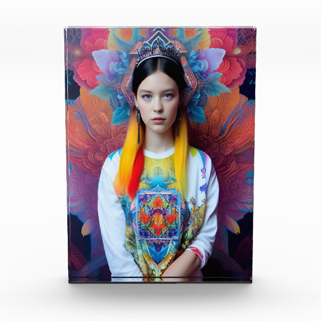 Bloc Photo Princesse avec pull blanc (Devant)