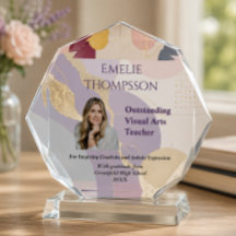 Professeur d'arts visuels Élégant Abstrait Prix