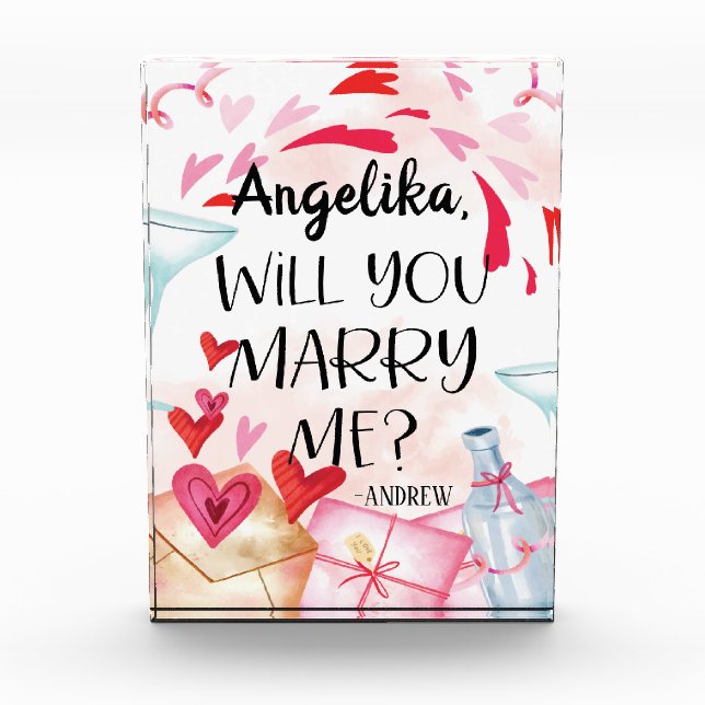 Bloc Photo Proposition de marriage | You Marry Me ? Custom (Devant)