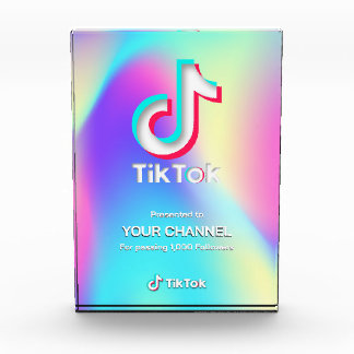 Bloc Photo récompense chaîne personnalisée TikTok