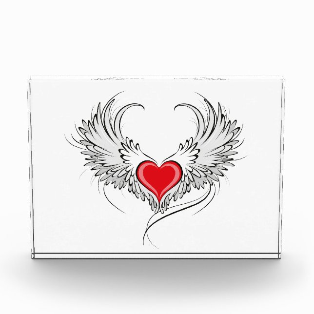 Bloc Photo Red Angel Coeur avec ailes (Devant)