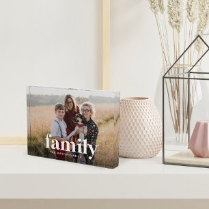 Bloc Photo Représentation de famille personnalisée