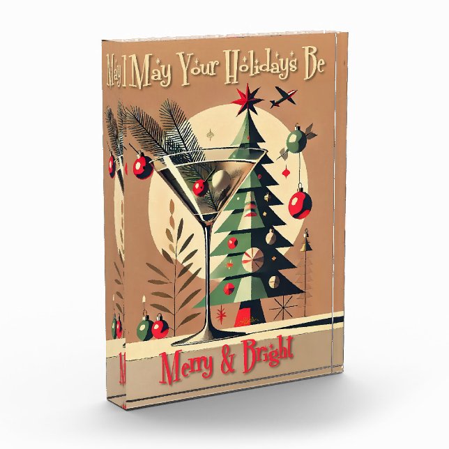 Bloc Photo Retro 50s Jet Set Christmas Tree Martini (Gauche)