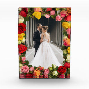 Bloc Photo Roses multicolores