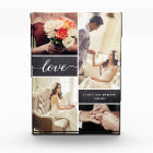 Rustique Mariage Photo Collage Love script