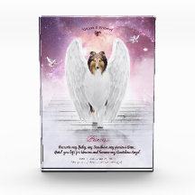Sable Rough Collie Angel dans le ciel - Pet Memori