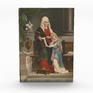 Bloc Photo Sainte-Anne Sainte-Vierge Marie Vintage