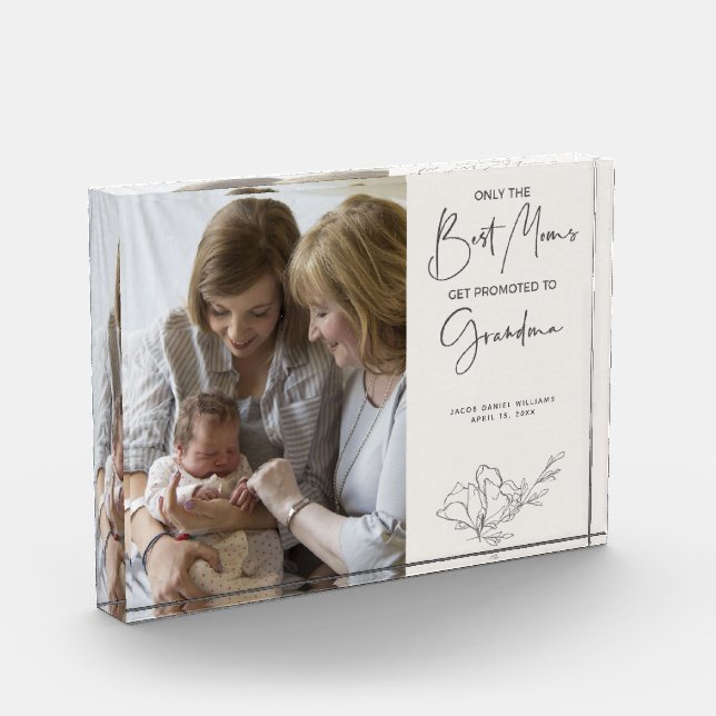 Bloc Photo Seules les meilleures mamans sont promues à Grand- (Gauche)