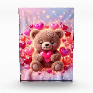Bloc Photo Shiny Teddy Love Photo Block 💖Photo Block