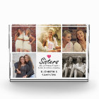 Sisters Script Citation Hot Rose Heart Photo Colla